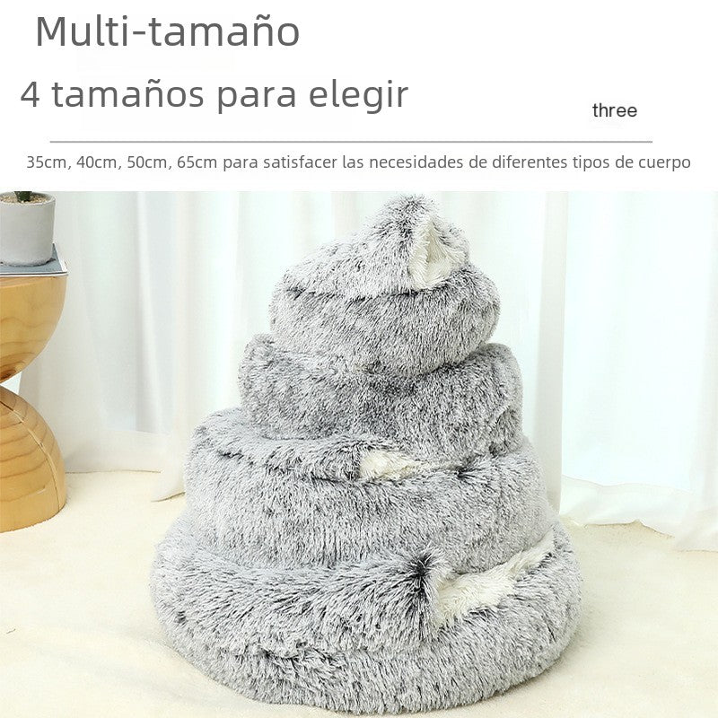 Winter Warm Pet Shell Semi-Enclosed Cat Bed