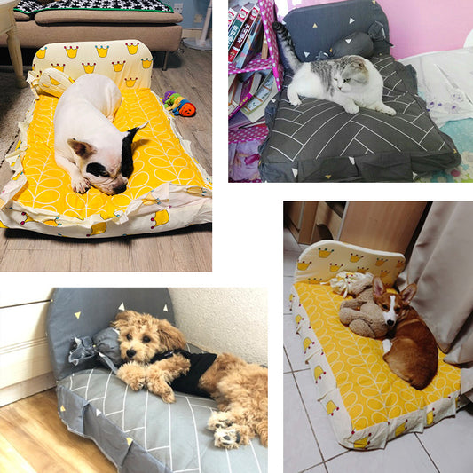 Pet Bed for Small Dogs and Cats, Washable Design