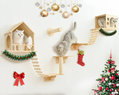 Wall Mounted Cat Climbing Shelves