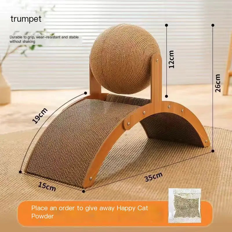 CatBall™ Scratching Post - Durable Vertical Cat Toy (One Piece)