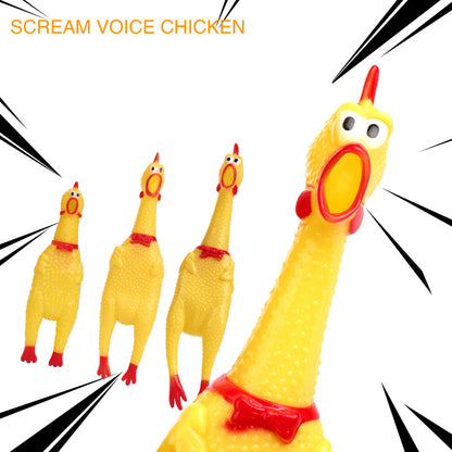 Creative Vocal Chicken Dog Toy for Teeth Grinding