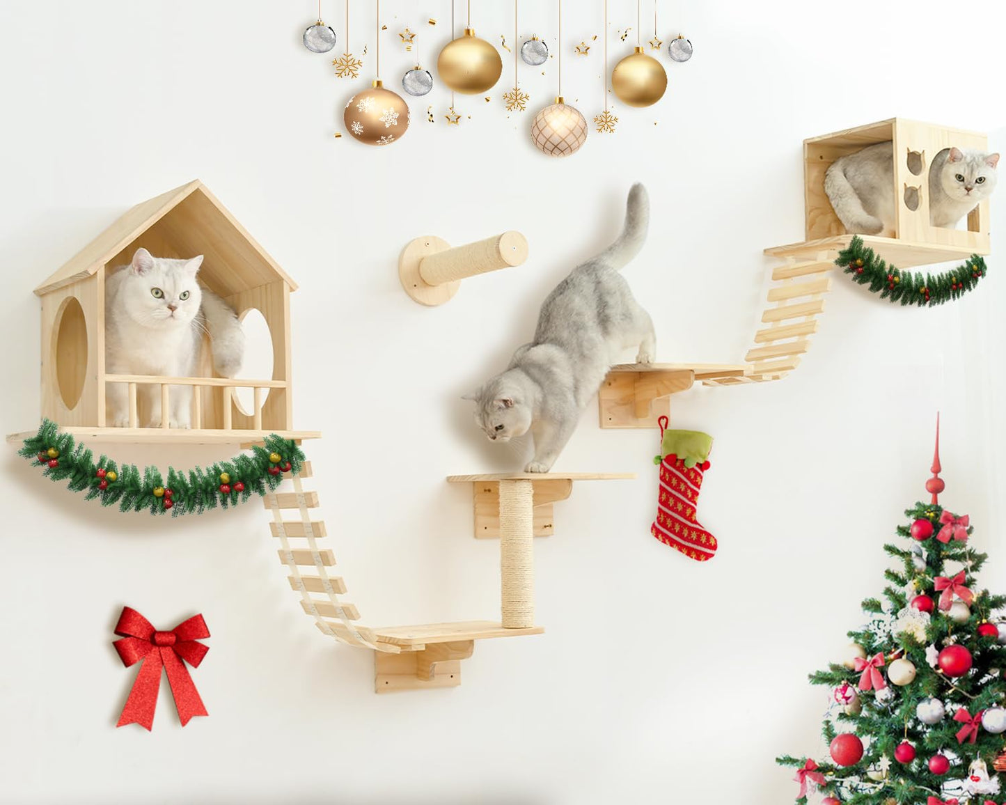 Wall Mounted Cat Climbing Shelves