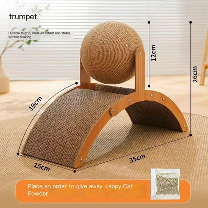 CatBall™ Scratching Post - Durable Vertical Cat Toy (One Piece)